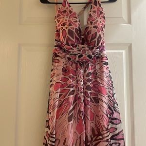 White House Black Market kaleidoscope gown